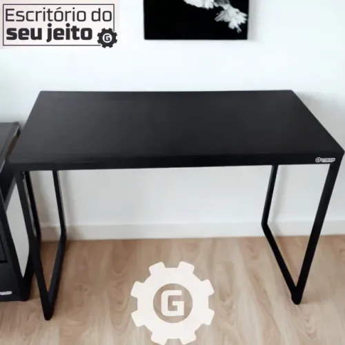 Mesa de Escritório Reforçada 1m NOVA Estilo Industrial Multiuso para Computador Notebook