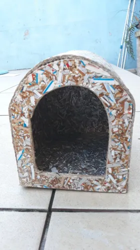 Casinha de Roedor Recriar Pet Ecológica para Mini Coelho e Chinchila