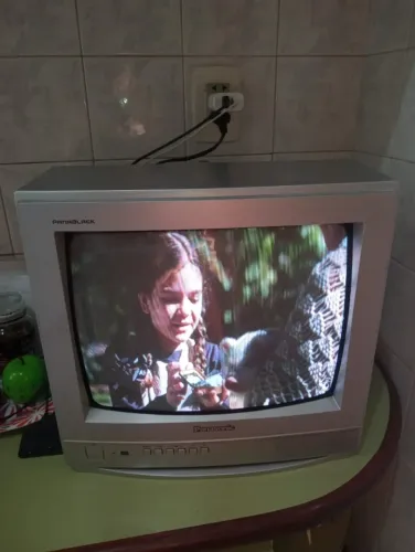 TV de tubo Panasonic Panablack 14 polegadas funcionando (Usada)(Ler descrição)