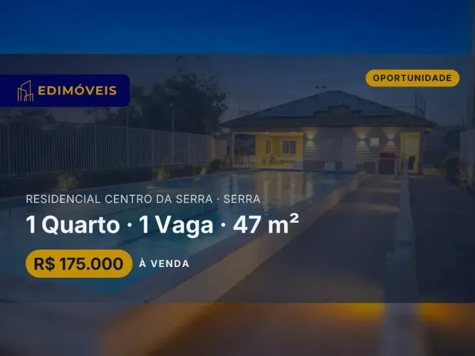 Conforto e Lazer: Apartamento 1 Quarto no Residencial Centro da Serra com Quintal!