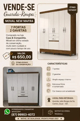 Guarda-roupa CASAL 7 PORTAS