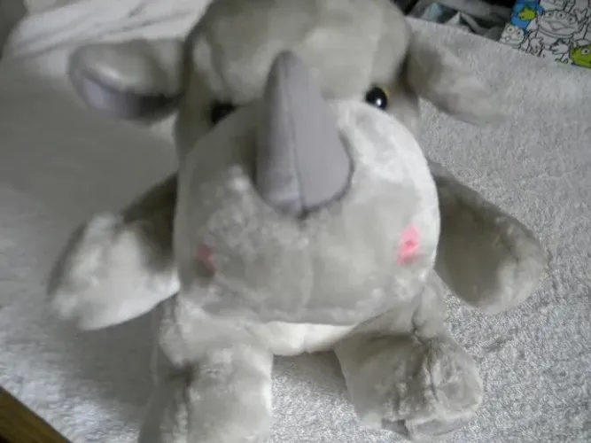 Bicho de Pelúcia Parmalat Anos 90 Rinoceronte (Perfeito Estado).