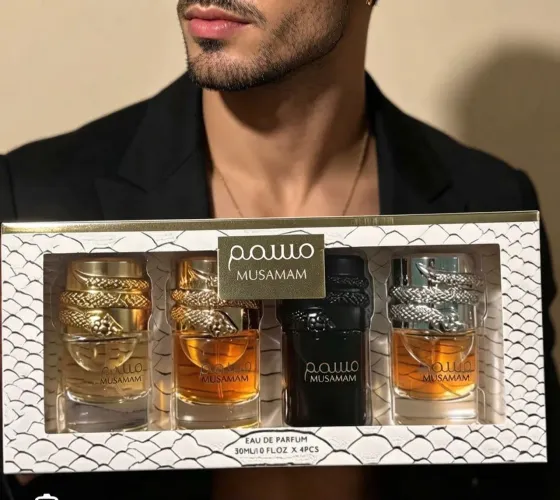 MUSAMAM SET 04 PERFUMES EAU PARFUM COMPARTILHAVEL