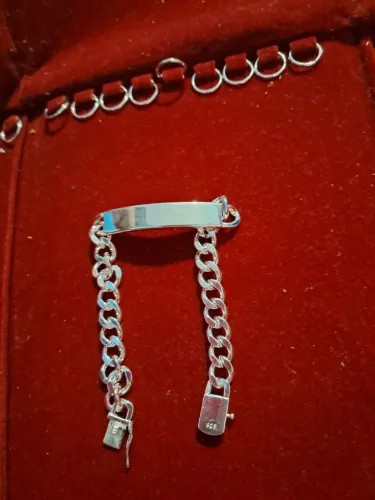 Pulseira de prata masculina