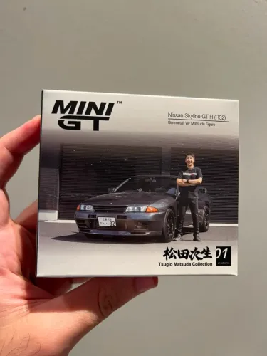 Nissan Skyline GT-R R32 Nismo Gunmetal Tsugio Matsuda | Mini GT #869