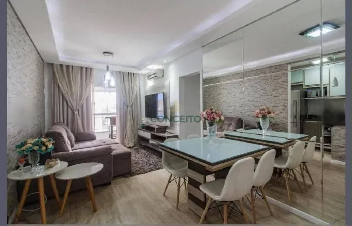 Apartamento Mobiliado com 2 Dormitórios (01 Suíte) e Piscina para Venda em Capoeiras Flor