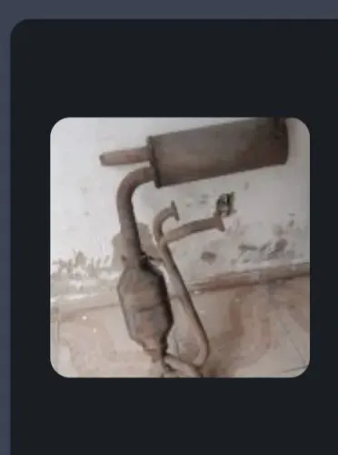 Cano de descarga com catalisador da kombi