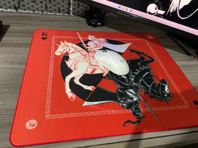 (Novo) Mousepad ATK Warhorse vermelho