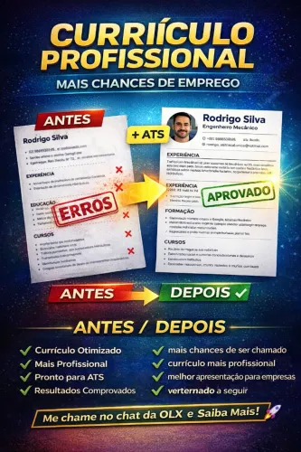 Currículo Profissional + Padrão ATS (Passe nos Filtros das Empresas)