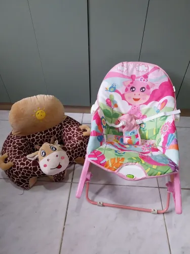 Cadeirinha de balanço e almofada