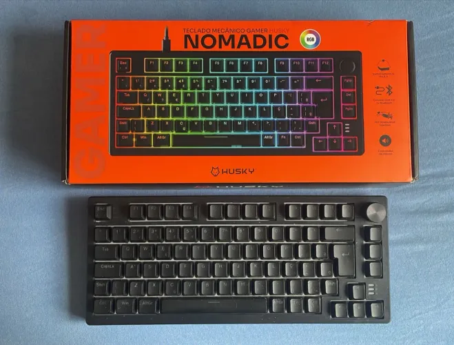 Teclado mecânico sem fio Husky Nomadic 75%