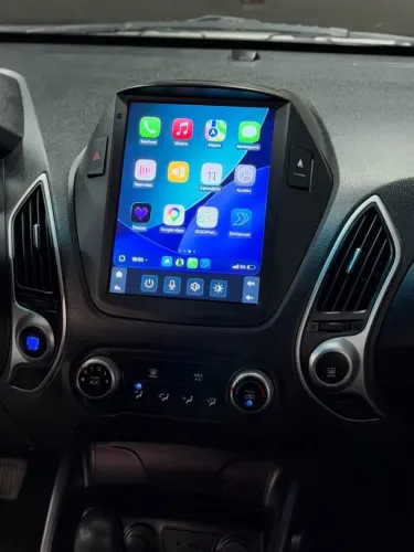 Central Multimídia Tesla Android Hyundai IX35 Com Amplificador