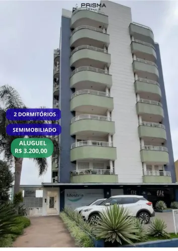 Apartamento 2 dormitórios, 2 sacadas, com garagem. Próx Royal e Forum - Santa Ma