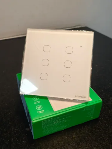 Interruptor inteligente wi-fi com 6 teclas Intelbras 