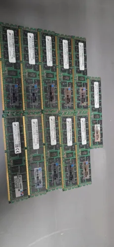 11 Memórias HP 16GB 2Rx4 PC3L 12800R PN: 713756-081