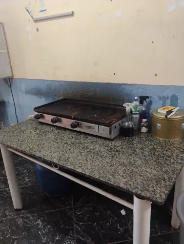 Chapa 3 queimadores+coletor gordura