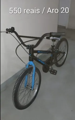 Bicicleta Infantil Racing Boy Aro 20 Btwin Preta/Azul