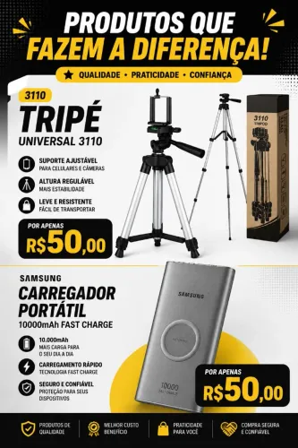 Carregador e tripe