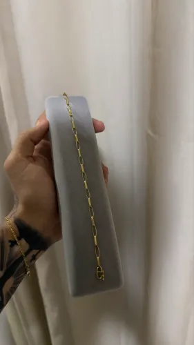 Pulseira de Ouro 18k - Modelo Cartier maciça