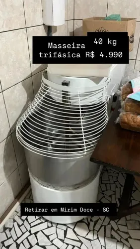 Masseira 40 kg espiral - retirar em Mirim Doce SC