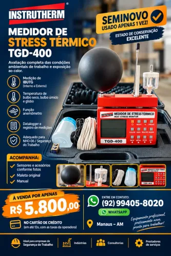 Medidor de Stress Térmico IBTU TGD400