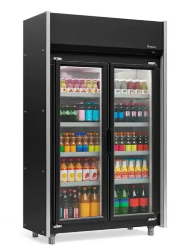 Refrigerador Expositor Vertical 820 Litros Preto GELOPAR
