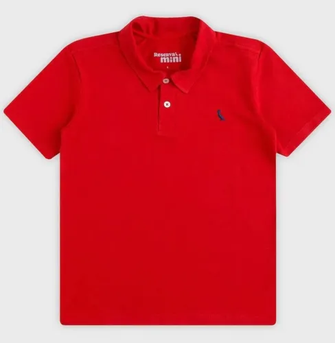 Camisa polo reserva mini vermelha 