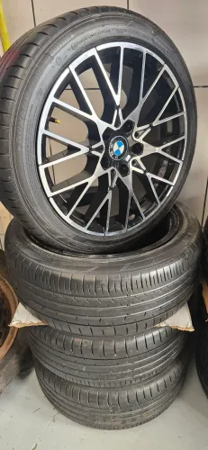 Rodas aro 18 5x120 + pneus runflat dunlop 