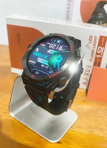 Smartwatch Relógio AJ X09 Lanterna, tela 1.52 Atacado e Varejo