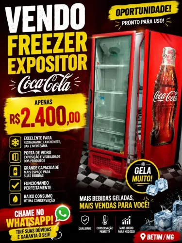 Freezer expositor coca cola 