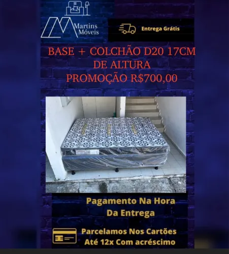 GRANDE PROMOÇÃO BASE CAMA CASAL MAIS COLCHÃO D20 ENTREGA GRATIS