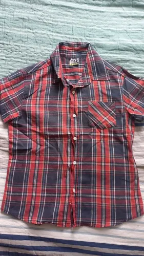 Camisa xadrez tam 8 anos