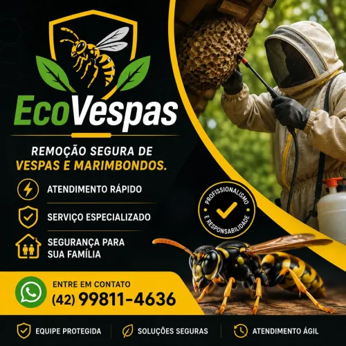Retirada de Vespas e Marimbondos
