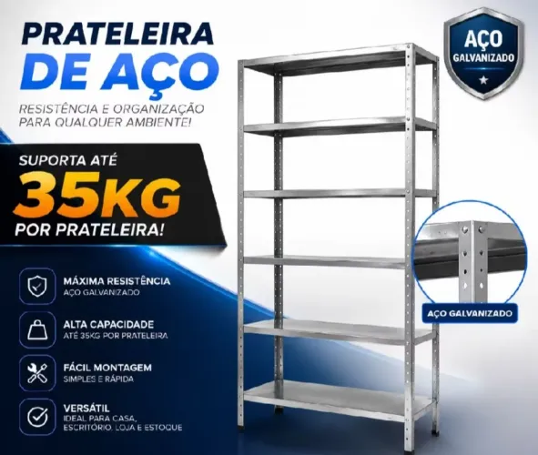 Estante de aço 6 platilleiras 