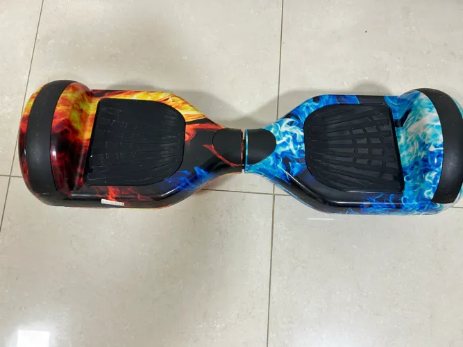 Hoverboard Skate Elétrico Original Fogo e Gelo 6.5? LED Bluetooth (HB65FG)