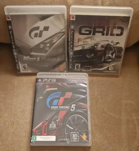 Lote Jogos Corrida Originais PS3 (Grid / Gran Turismo) (Faço olx pay)