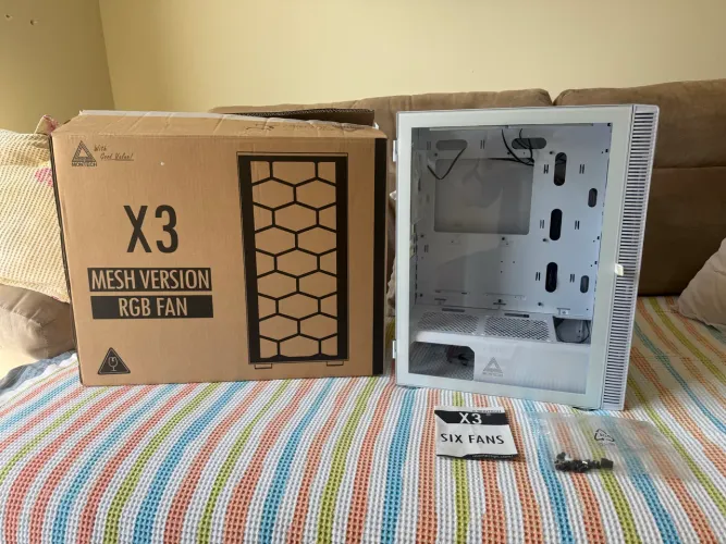Gabinete Gamer Montech X3 Mesh Branco | 6 Fans RGB