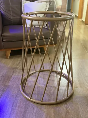 Base Decorativa Ferro Náutico Bege - Acabamento Premium