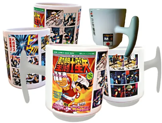 COLECIONÁVEL CANECA CAVALEIROS DO ZODÍACO 3D RELEVO TÁTIL SECRET MUG EXCLUSIVA EDIÇÃO LTDA