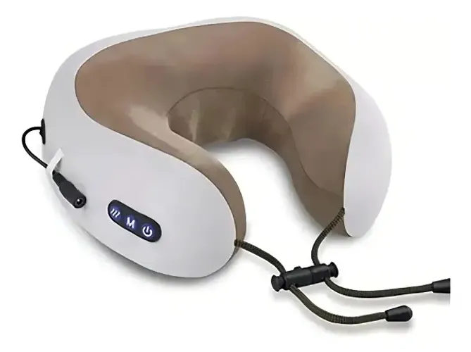 travesseiro massageador portatil otimo para viagens de aviao,carro,onibus