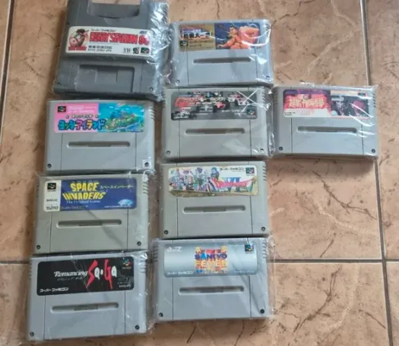 Lote de cartuchos SNES