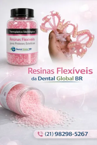 Resina Flexível para próteses dentárias de altíssimo brilho e fácil acabamento