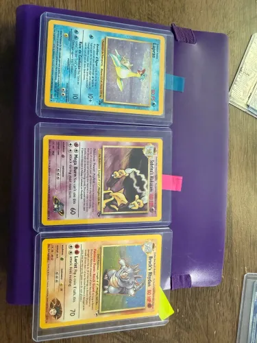 Trio cartas vintage base set