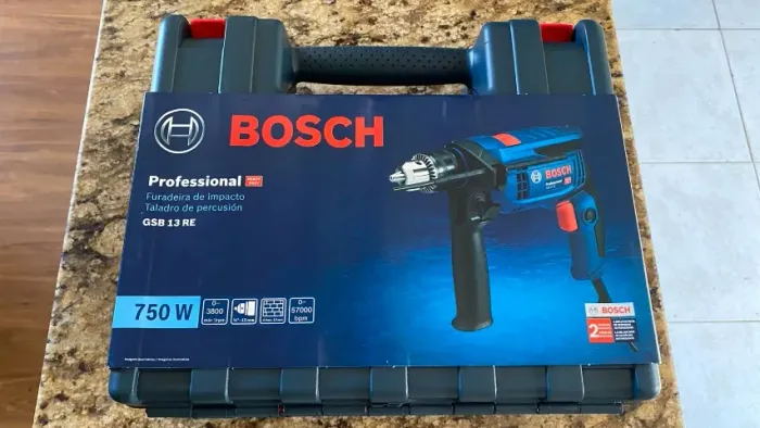 Furadeira Bosch De Impacto 750w Gsb 13 Re Com Maleta 127V