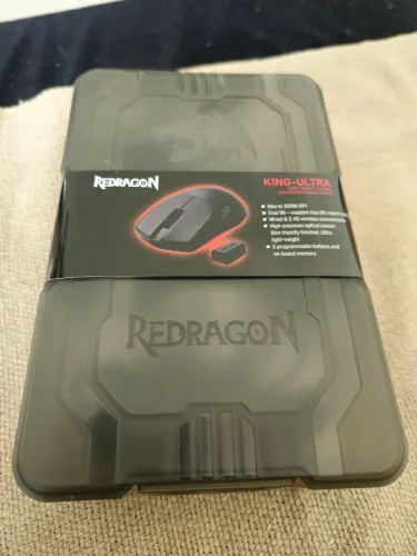 Mouse Gamer Redragon King Ultra Preto 8K PAW3950 30000DPI