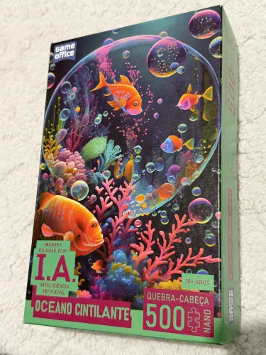 Quebra cabeça 500 peças Nano Game Office Oceano cintilante