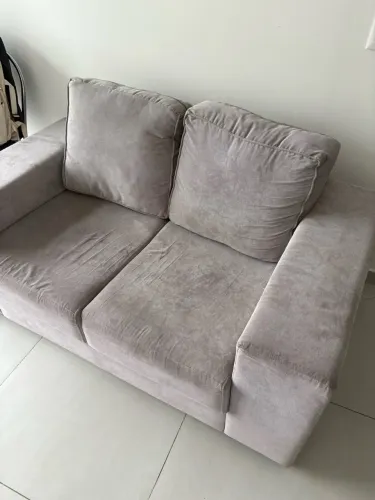 Sofá 2 lugares cinza