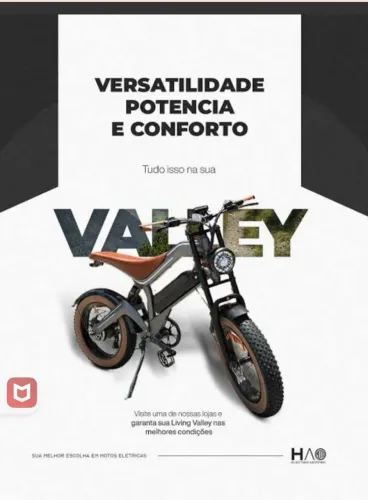 10 VEZES - Bicicleta Elétrica Living Valley 750W