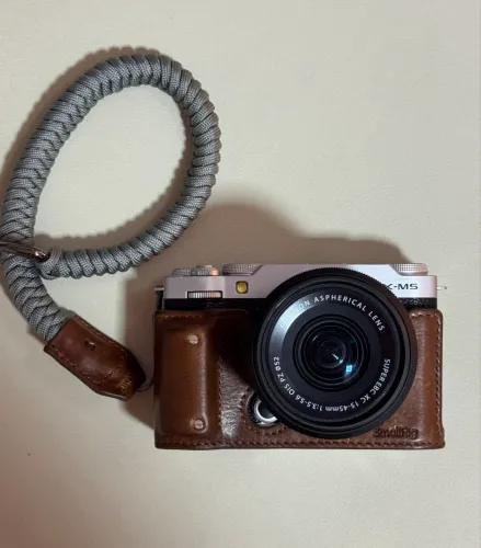 fujifilm x-m5 + lentes 15-45mm e 35mm + acessórios