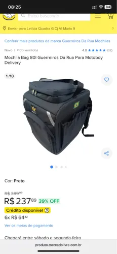 Bag de entrega 
